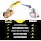 Revalved 1/2" Brass Ball Valve 600 WOG Sweat C x C Full Port, Lead-Free, PK8 SWT-1/2-8PK - alternate 4